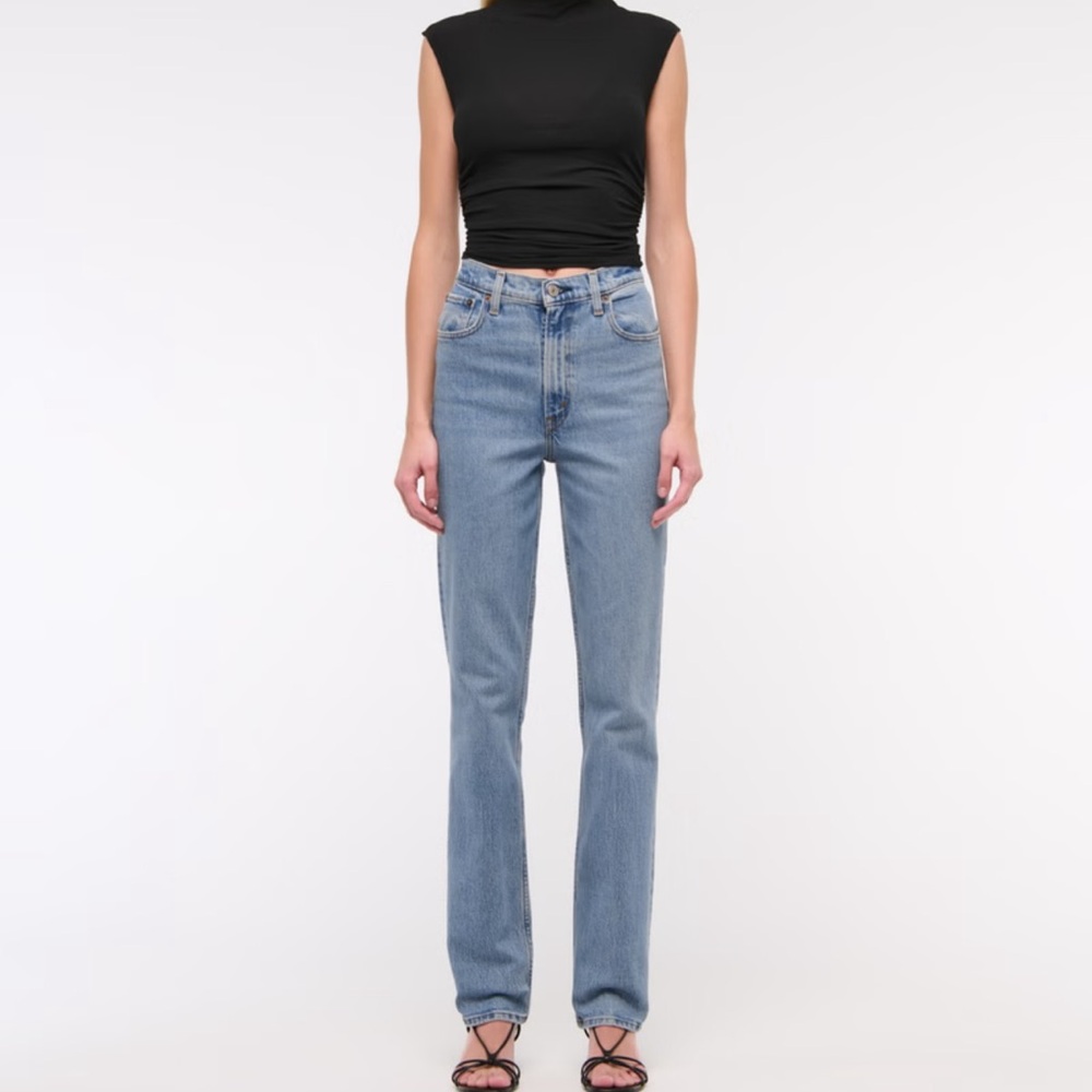 Abercrombie & Fitch Light Blue Straight Leg Jeans